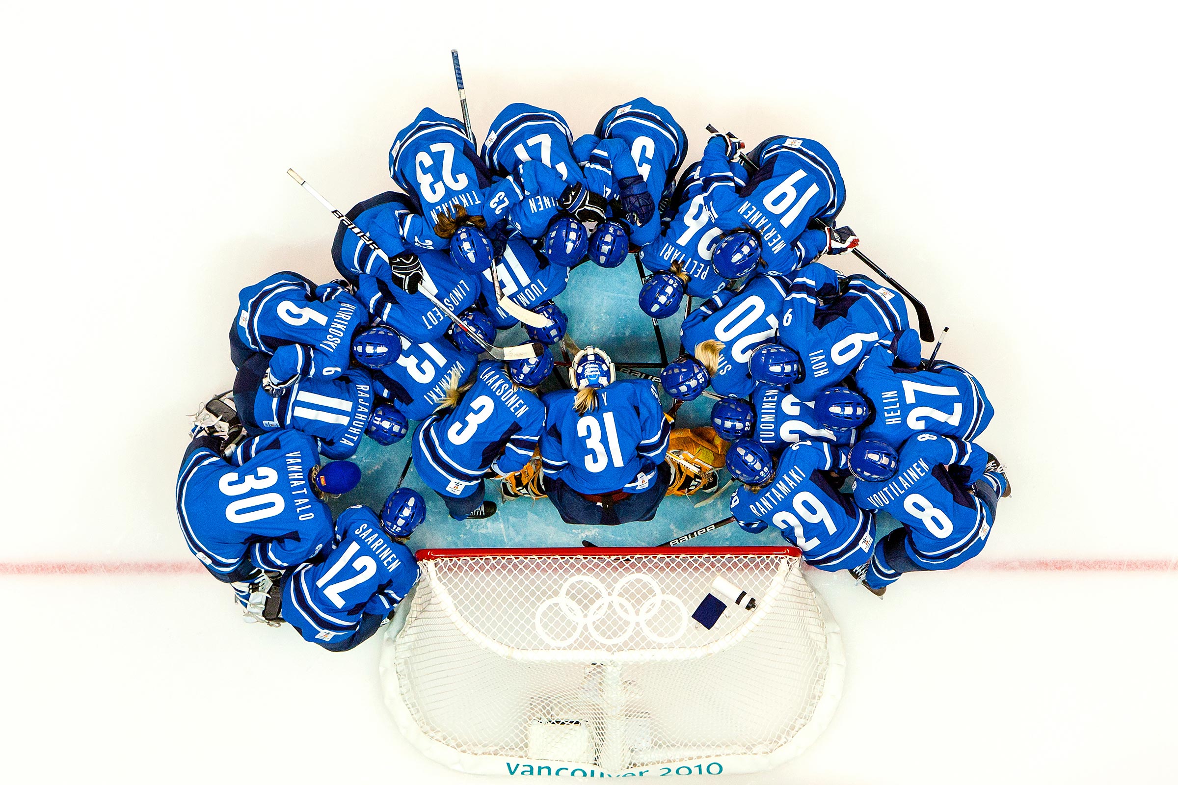 An overhead view of  Finland Women