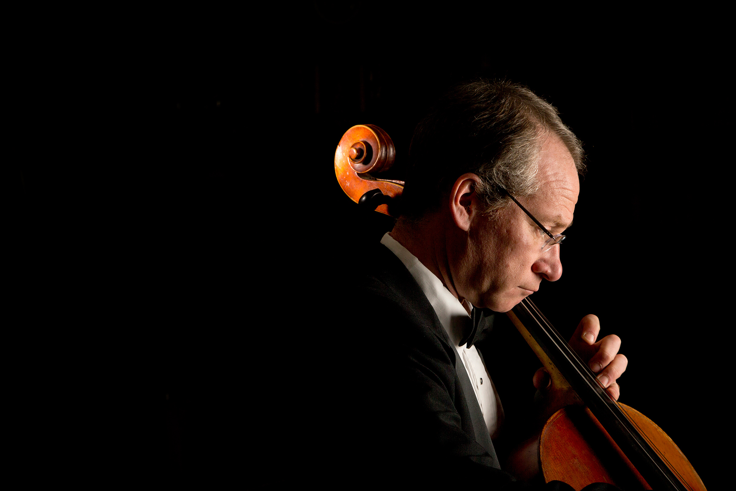 Russell Engler is a cellist with the Lexington Symphony. 